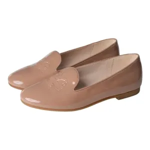 1391 - Salmon Patent Leather Smoking Loafer for Girl by London Kids