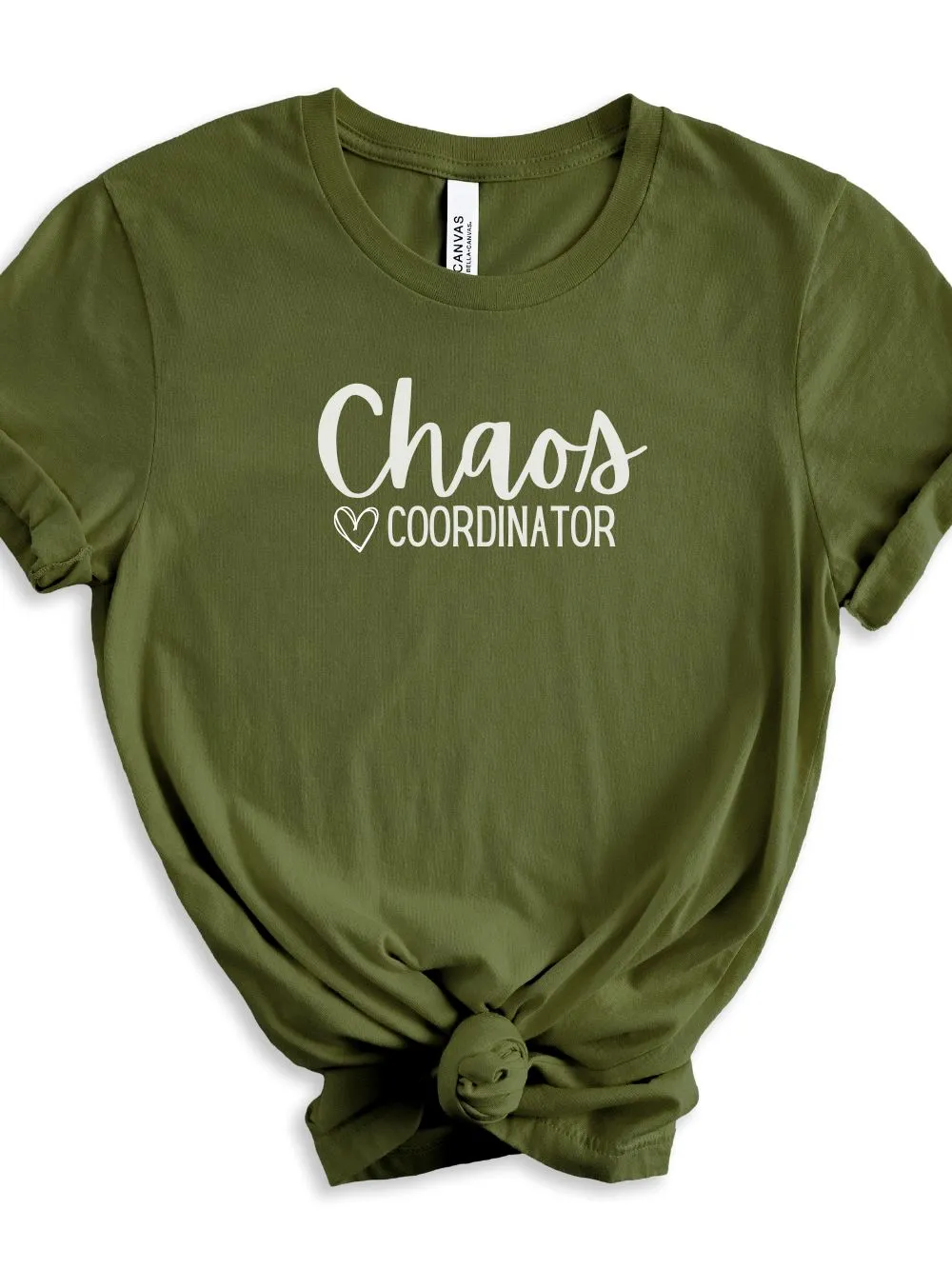 Chaos Coordinator Mom T-Shirt Bella   Canvas Unisex Jersey Short Sleeve Tee - Many Colors