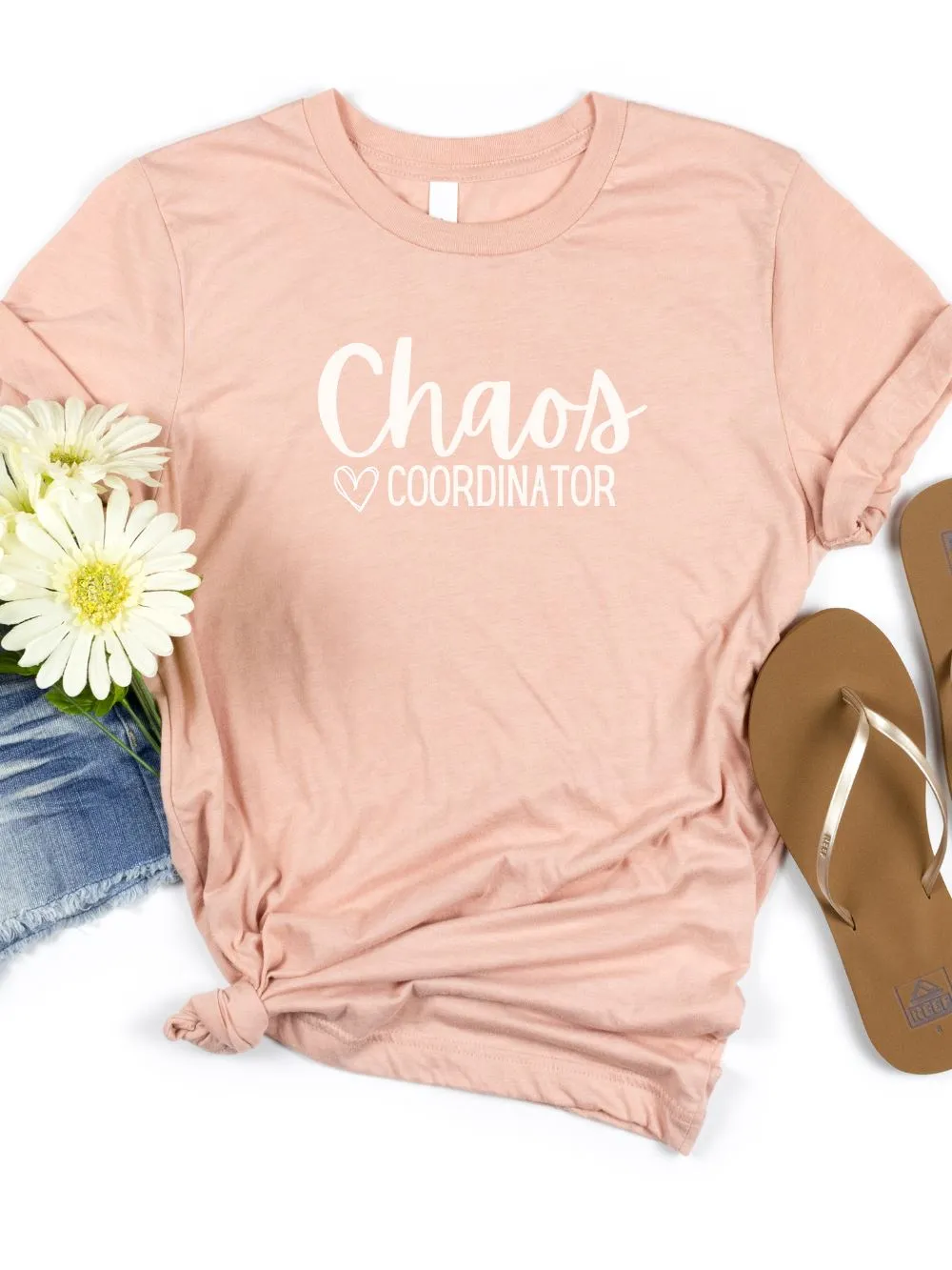 Chaos Coordinator Mom T-Shirt Bella   Canvas Unisex Jersey Short Sleeve Tee - Many Colors