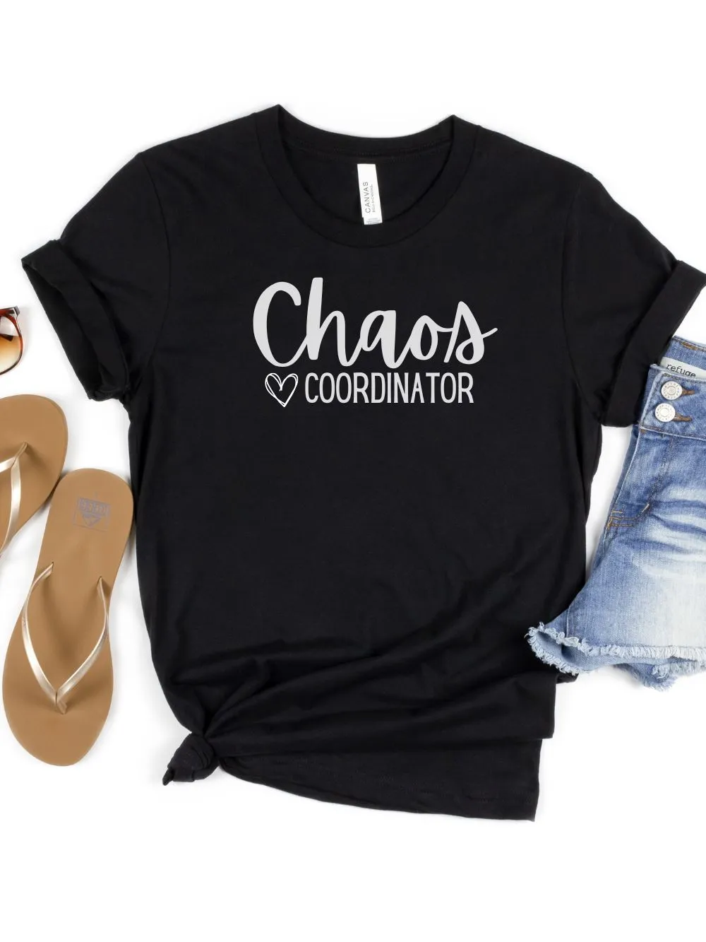 Chaos Coordinator Mom T-Shirt Bella   Canvas Unisex Jersey Short Sleeve Tee - Many Colors