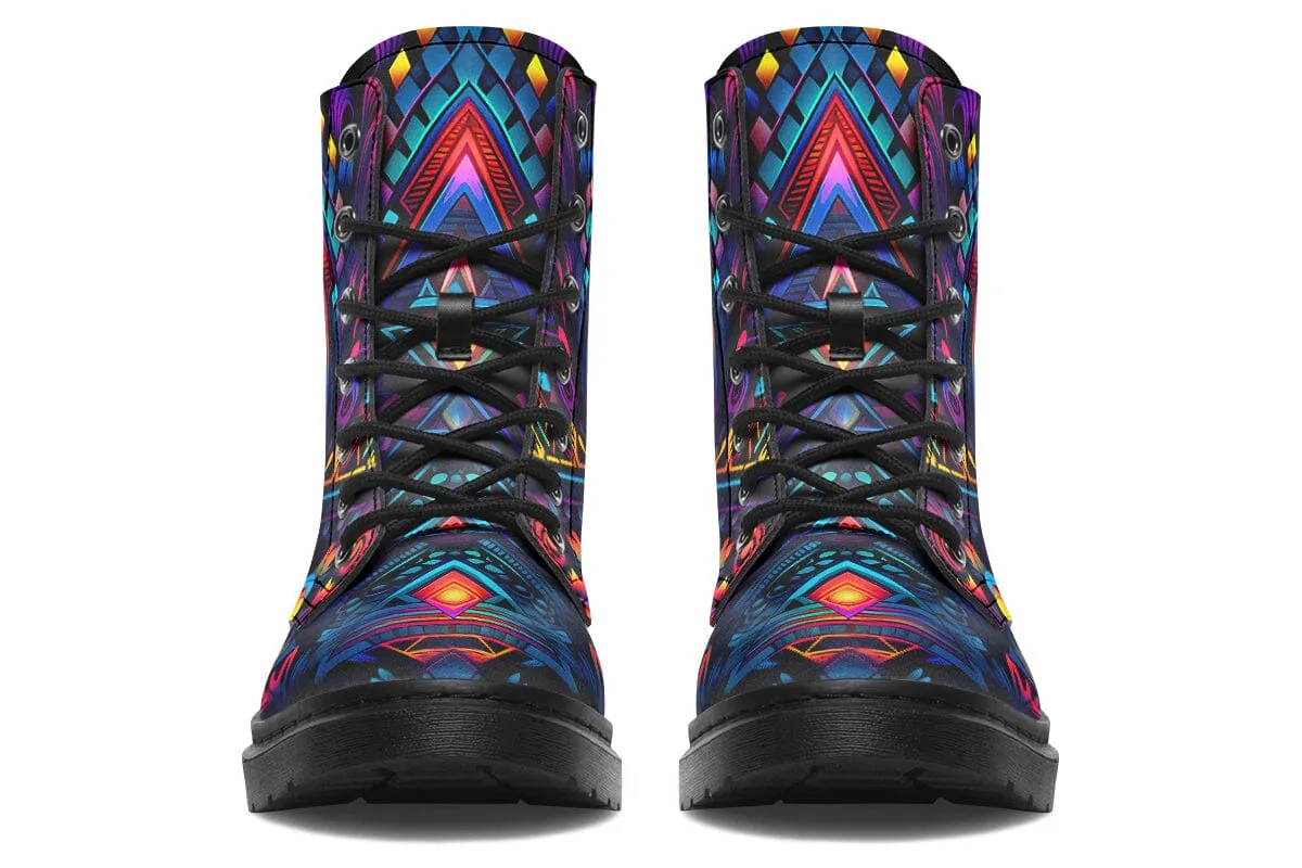 Cyber Lights Combat Boots