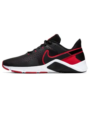 Nike Men's Gymnastics Shoes Low-Top Sneakers, Black Black Red White, 10