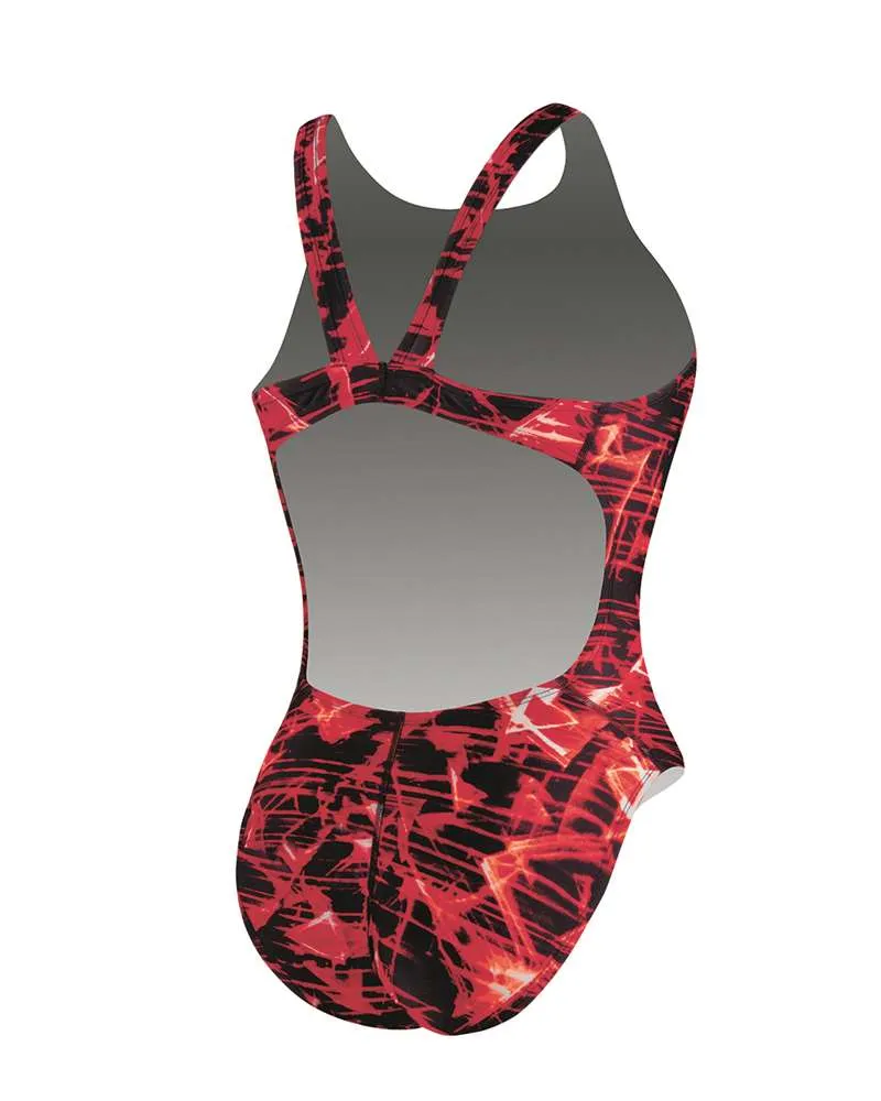 NIKE SWIM Fractured Glass Polyester Fast Back Tank