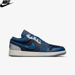 Original Nike Air Jordan 1 Low SE &#39;Craft Blue&#39; Male Blue Sports Shoes DR8867-400 Jordan Sneaker