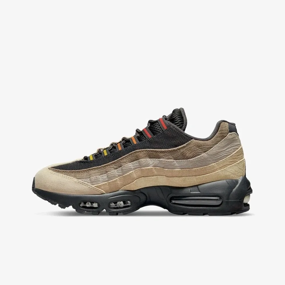 Original Nike Air Max 95 &#39;Topographic&#39; Male Brown Sport Shoes DV3197-001 Nike Sneaker