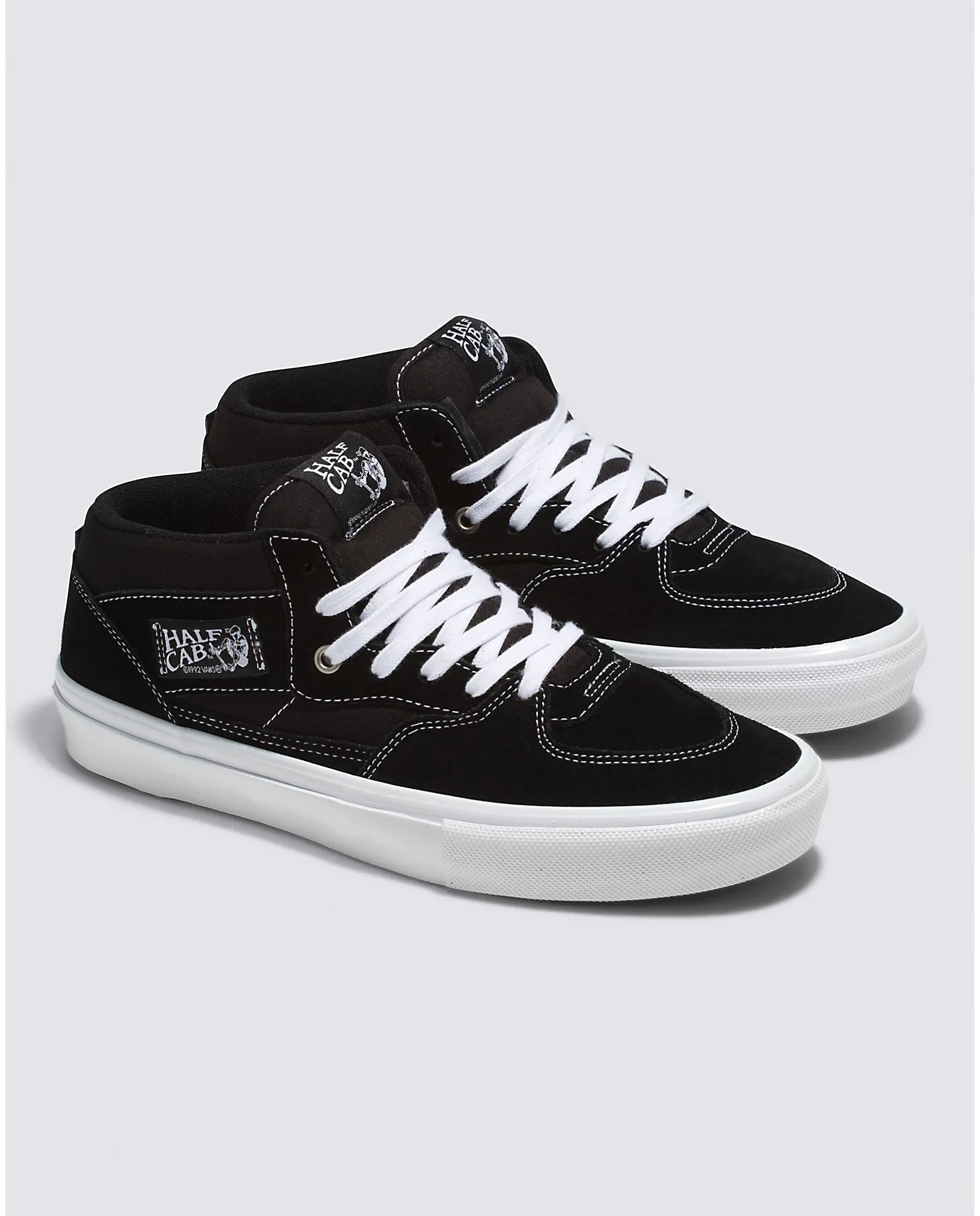 Vans Skate Half Cab Shoe - (Black/White)