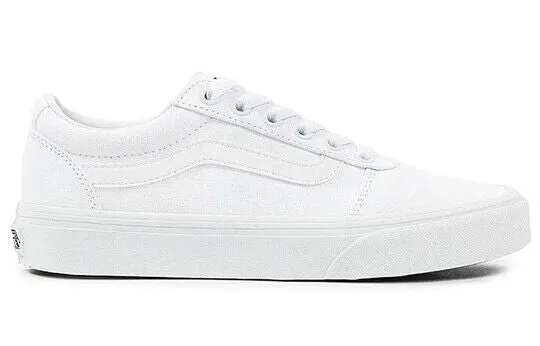 Vans Ward VN0A3IUNW42 Women's White Canvas Low Top Casual Sneaker Shoes KHO118