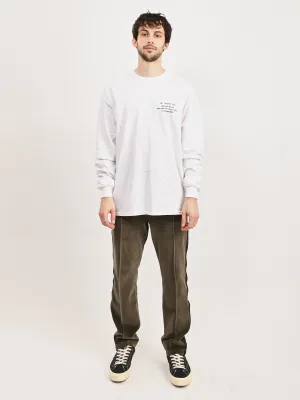 White Cotton Biz L/S T-Shirt